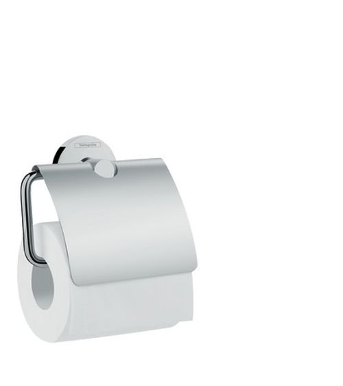 Hansgrohe-HG-Papierrollenhalter-Logis-Universal-chrom-mit-Deckel-41723000 gallery number 1